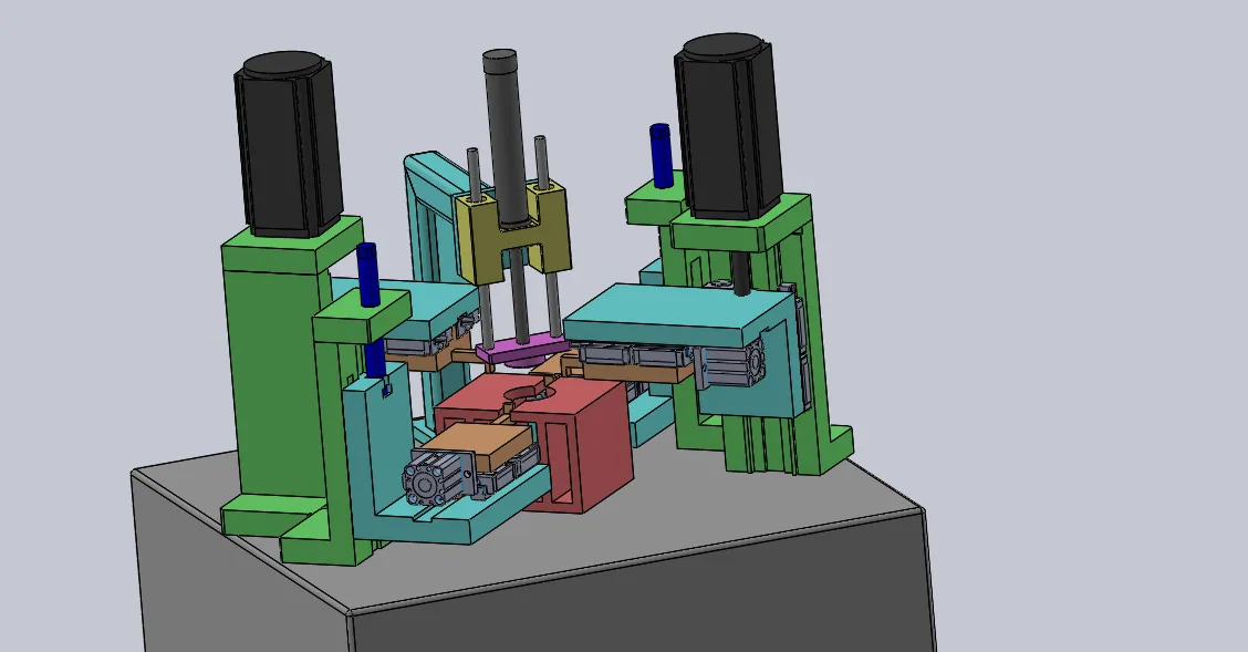 VSK 4-servo slotting machine engineering detail